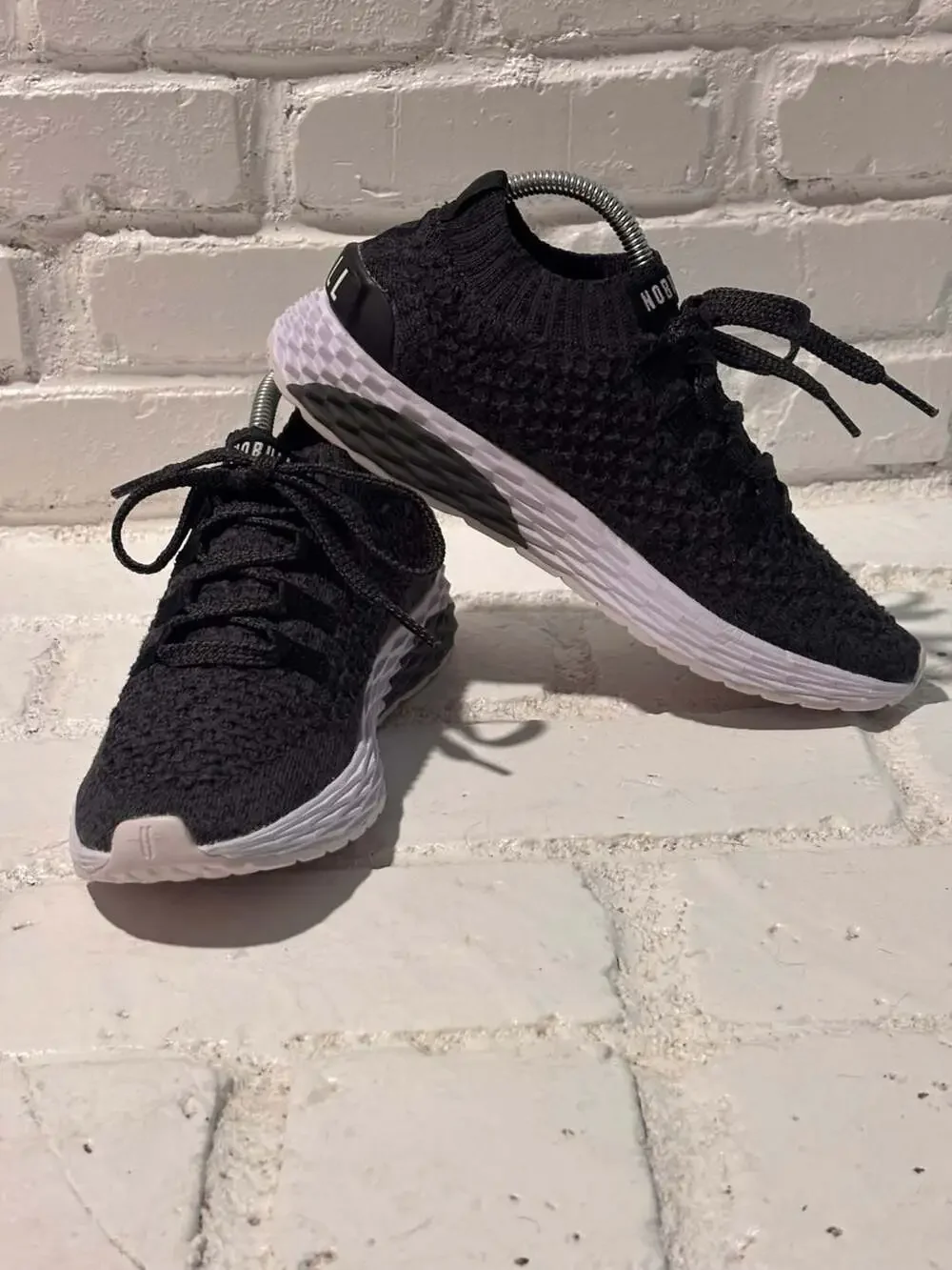 Nobull Allday Knit Shoes Black White Athletic Running Sneakers